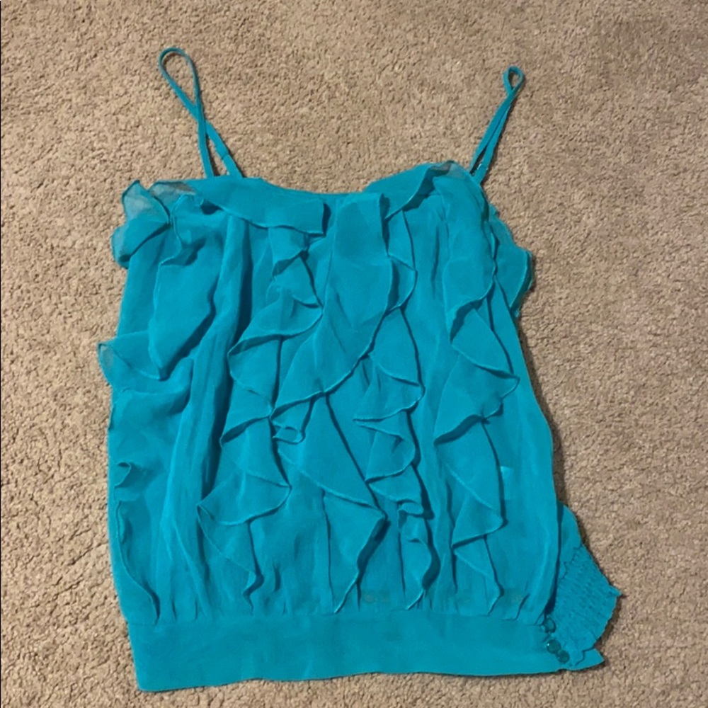 Charlotte Russe sheer summer tank top